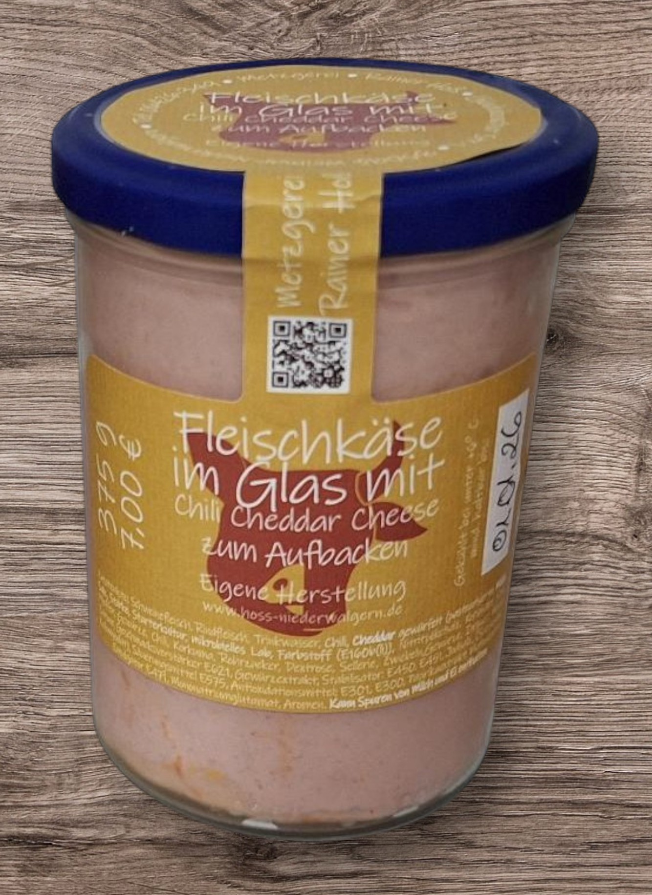 unsere neueste Fleischkäse-Kreation im Glas: Chili Cheddar